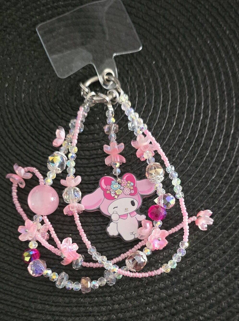 My Melody Charm Phone Strap Keychain